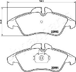 Japanparts PA-0537AF - Тормозные колодки, дисковые, комплект autodnr.net