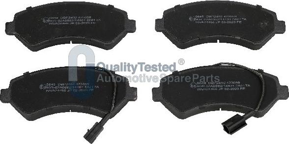 Japanparts PA0649JM - Тормозные колодки, дисковые, комплект autodnr.net