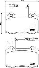 Japanparts PA-0651AF - Гальмівні колодки, дискові гальма autocars.com.ua