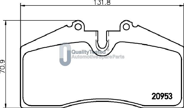 Japanparts PA0904JM - Тормозные колодки, дисковые, комплект avtokuzovplus.com.ua