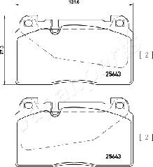 Japanparts PA-0924AF - Тормозные колодки, дисковые, комплект avtokuzovplus.com.ua