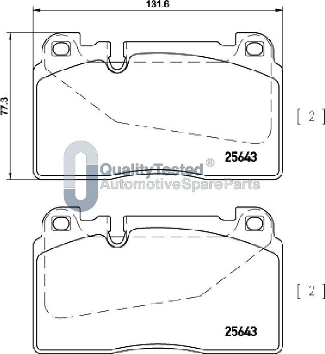 Japanparts PA0924JM - Тормозные колодки, дисковые, комплект avtokuzovplus.com.ua