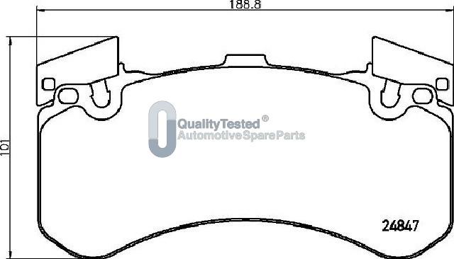 Japanparts PA0926JM - Тормозные колодки, дисковые, комплект avtokuzovplus.com.ua