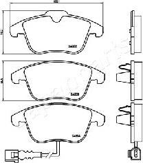 Japanparts PA-0929AF - Гальмівні колодки, дискові гальма autocars.com.ua