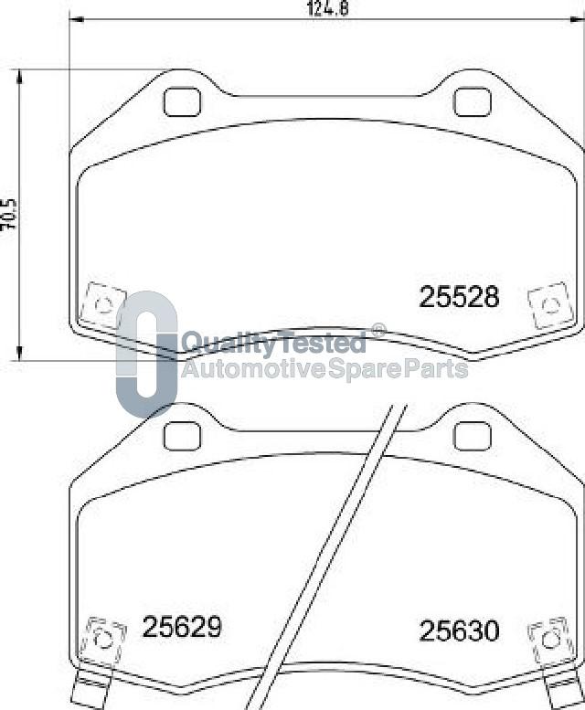 Japanparts PA3004JM - Тормозные колодки, дисковые, комплект avtokuzovplus.com.ua