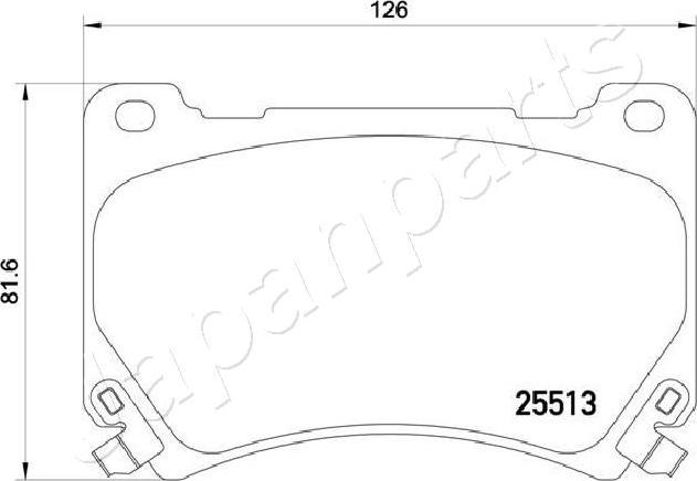 Japanparts PA-H29AF - Тормозные колодки, дисковые, комплект autodnr.net