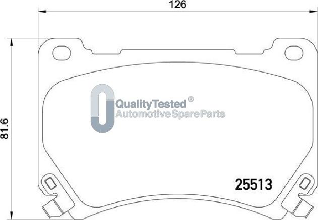 Japanparts PAH29JM - Тормозные колодки, дисковые, комплект avtokuzovplus.com.ua