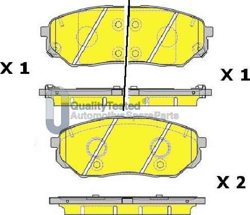 Japanparts PAK30JM - Гальмівні колодки, дискові гальма autocars.com.ua