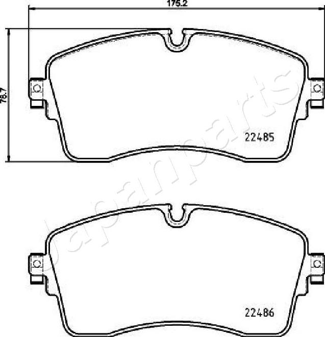 Japanparts PA-L14AF - Тормозные колодки, дисковые, комплект avtokuzovplus.com.ua