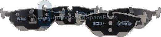 Japanparts PP0009JM - Тормозные колодки, дисковые, комплект autodnr.net