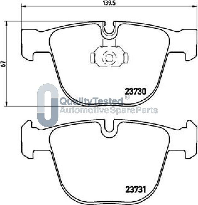 Japanparts PP0109JM - Тормозные колодки, дисковые, комплект autodnr.net