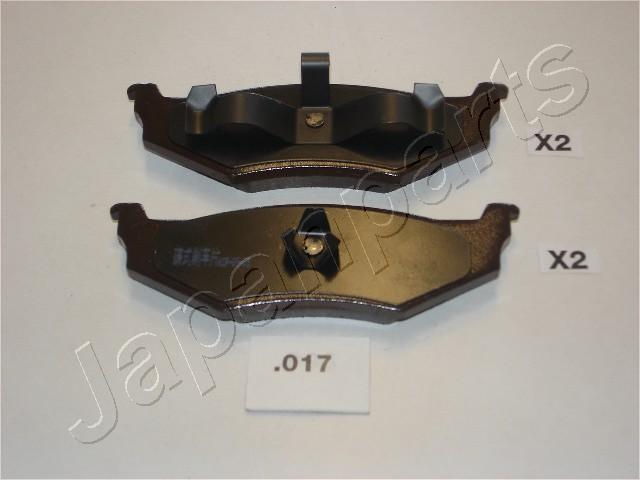 Japanparts PP-017AF - Тормозные колодки, дисковые, комплект avtokuzovplus.com.ua