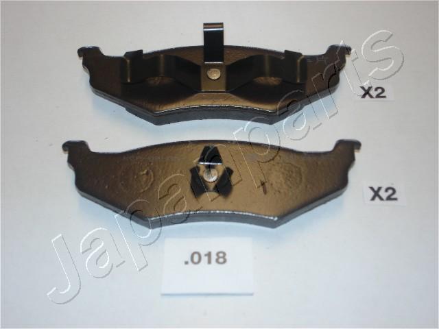 Japanparts PP-018AF - Тормозные колодки, дисковые, комплект avtokuzovplus.com.ua