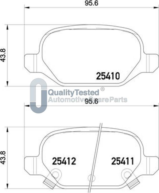 Japanparts PP0214JM - Тормозные колодки, дисковые, комплект autodnr.net