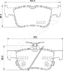 Japanparts PP-0300AF - Тормозные колодки, дисковые, комплект avtokuzovplus.com.ua