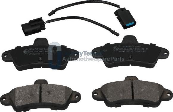 Japanparts PP0316JM - Тормозные колодки, дисковые, комплект avtokuzovplus.com.ua