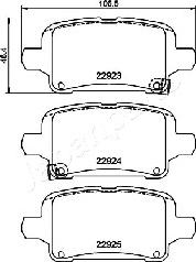 Japanparts PP-0406AF - Тормозные колодки, дисковые, комплект autodnr.net