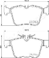 Japanparts PP-0507AF - Тормозные колодки, дисковые, комплект avtokuzovplus.com.ua