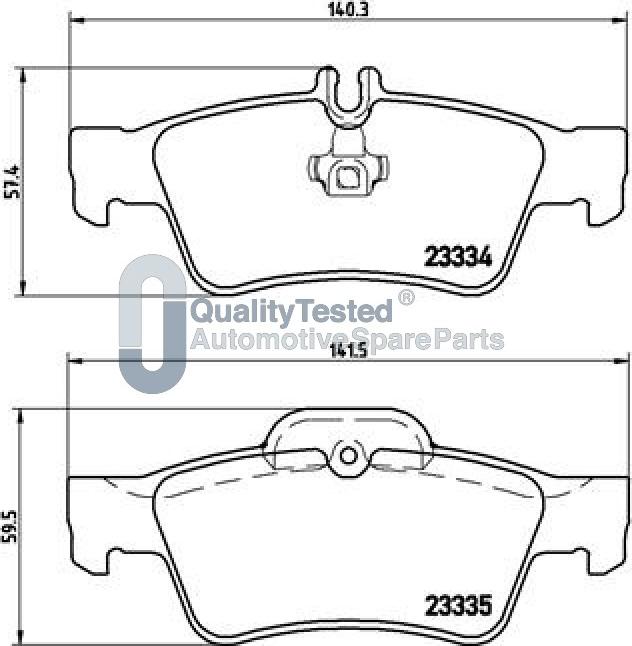 Japanparts PP0511JM - Гальмівні колодки, дискові гальма autocars.com.ua