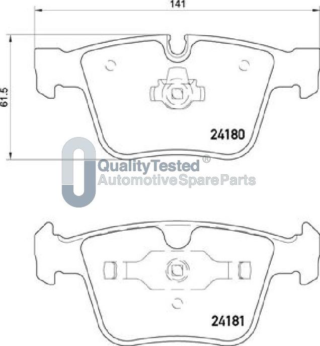 Japanparts PP0520JM - Тормозные колодки, дисковые, комплект avtokuzovplus.com.ua