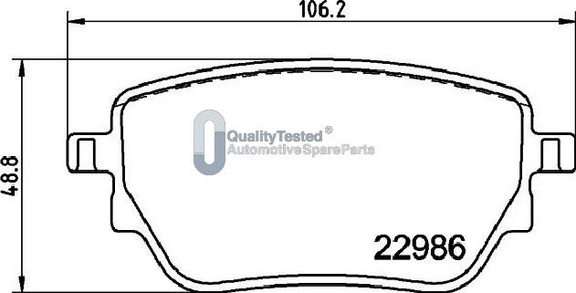 Japanparts PP0533JM - Тормозные колодки, дисковые, комплект autodnr.net