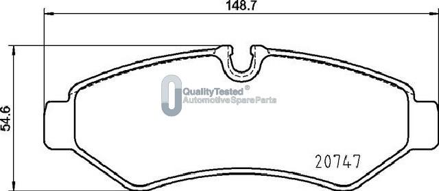 Japanparts PP0535JM - Тормозные колодки, дисковые, комплект avtokuzovplus.com.ua