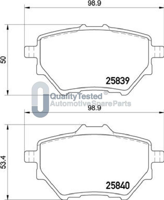 Japanparts PP0614JM - Тормозные колодки, дисковые, комплект avtokuzovplus.com.ua