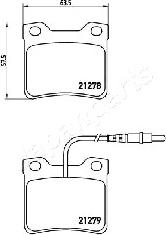 Japanparts PP-0616AF - Тормозные колодки, дисковые, комплект avtokuzovplus.com.ua