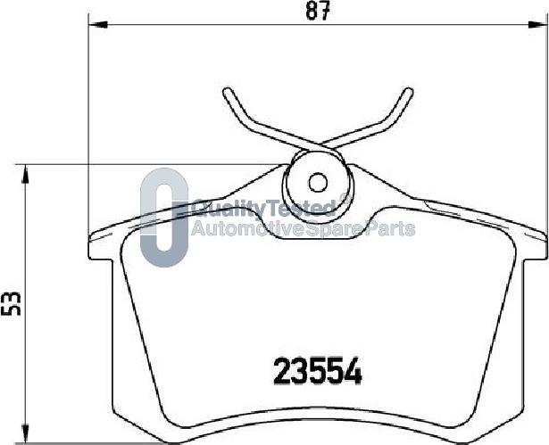 Japanparts PP0700JM - Тормозные колодки, дисковые, комплект autodnr.net