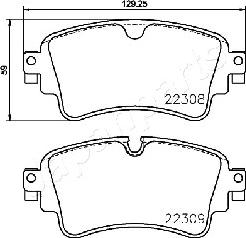 Japanparts PP-0910AF - Тормозные колодки, дисковые, комплект autodnr.net