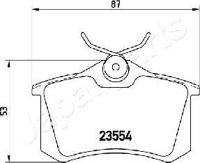 Japanparts PP-0920AF - Тормозные колодки, дисковые, комплект avtokuzovplus.com.ua