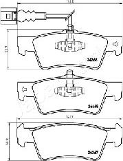 Japanparts PP-0923AF - Гальмівні колодки, дискові гальма autocars.com.ua