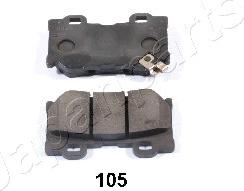 Japanparts PP-105AF - Гальмівні колодки, дискові гальма autocars.com.ua