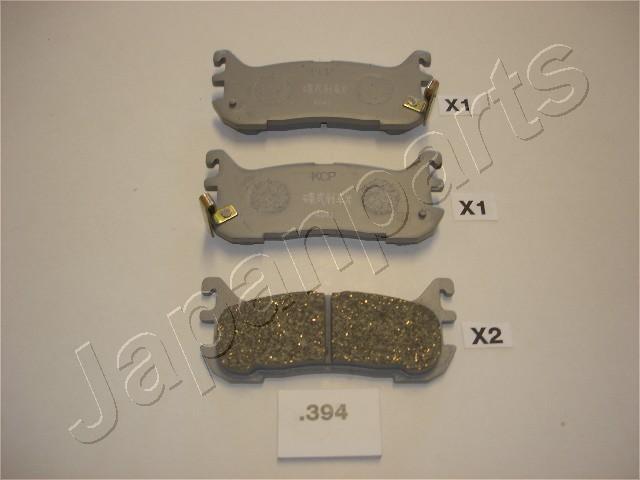 Japanparts PP-394AF - Тормозные колодки, дисковые, комплект avtokuzovplus.com.ua