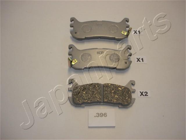 Japanparts PP-396AF - Тормозные колодки, дисковые, комплект avtokuzovplus.com.ua