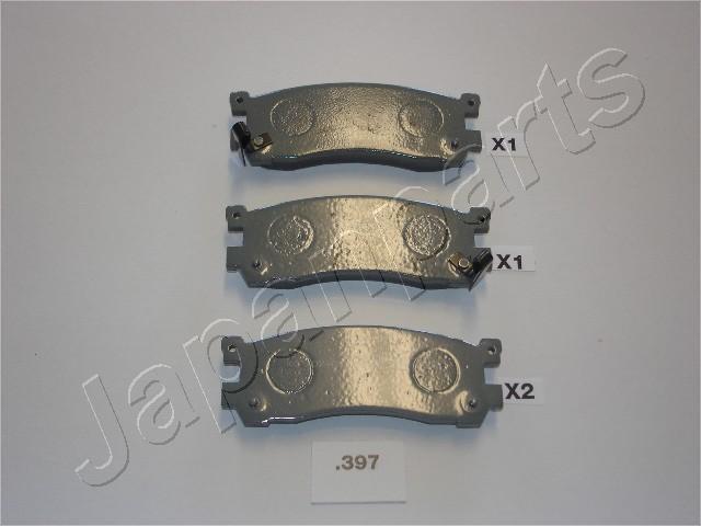 Japanparts PP-397AF - Тормозные колодки, дисковые, комплект avtokuzovplus.com.ua