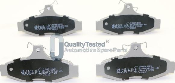 Japanparts PP398JM - Тормозные колодки, дисковые, комплект autodnr.net