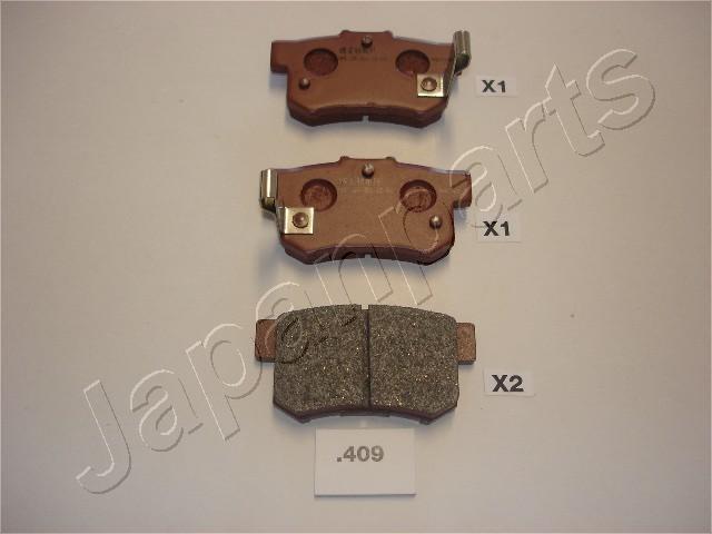 Japanparts PP-409AF - Гальмівні колодки, дискові гальма autocars.com.ua