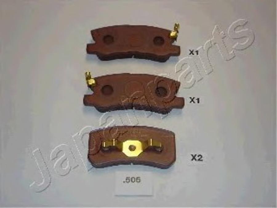 Japanparts PP-505P - Комплектующие для колодок дискового тормоза autodnr.net