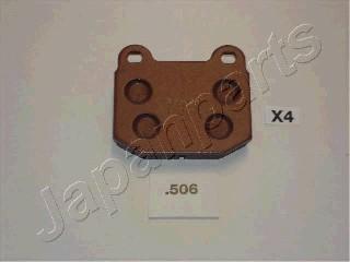 Japanparts PP-506AF - Гальмівні колодки, дискові гальма autocars.com.ua