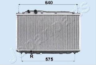 Japanparts RDA193022 - Радиатор, охлаждение двигателя autodnr.net