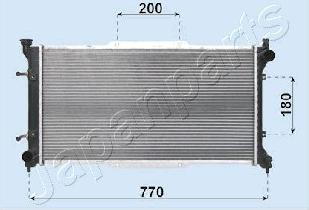 Japanparts RDA243001 - Радіатор, охолодження двигуна autocars.com.ua