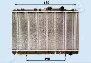 Japanparts RDA283102 - Радіатор, охолодження двигуна autocars.com.ua