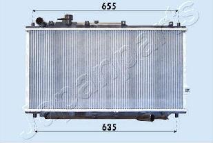 Japanparts RDA333019 - Радіатор, охолодження двигуна autocars.com.ua