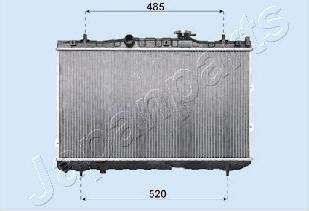 Japanparts RDA333030 - Радіатор, охолодження двигуна autocars.com.ua