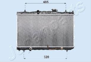 Japanparts RDA333031 - Радіатор, охолодження двигуна autocars.com.ua