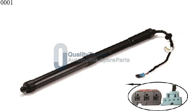 Japanparts ZQ0001 - Газова пружина, кришка багажник autocars.com.ua