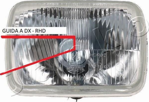 Japko 07004R - Вставка фари, основна фара autocars.com.ua