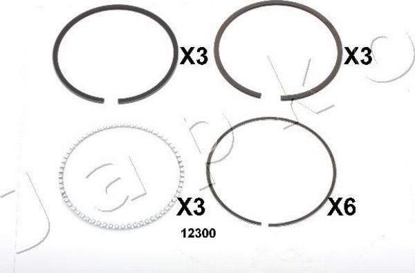 Japko 412300J - Поршневе кільце autocars.com.ua