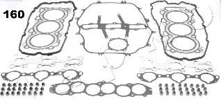 Japko 48160 - Комплект прокладок, головка цилиндра avtokuzovplus.com.ua